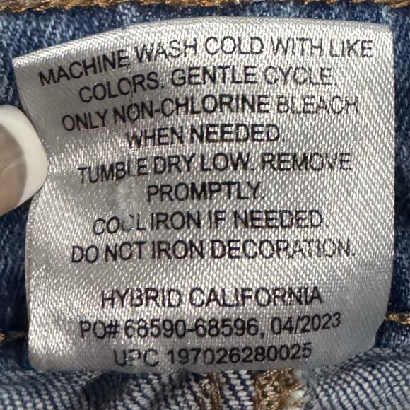 Barbie Girls Denim Jeans Big Girl Size 12 Embellished Patches - Picture 7 of 10